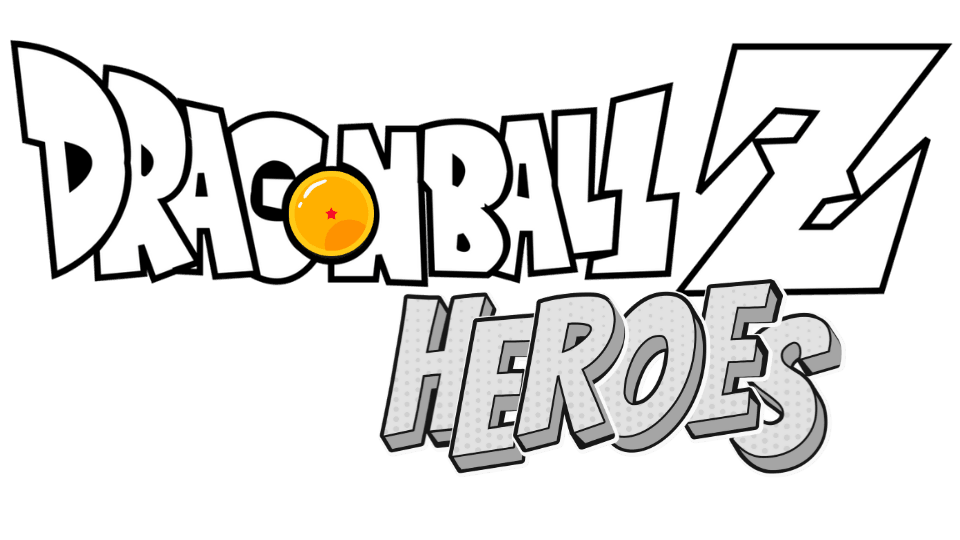 Dragon Ball Z Heroes Logo Black And White