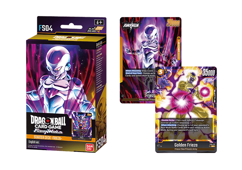 FRIEZA- [FS04] in front of Goku, roly"! 24 > FS04 gathers the Frieza clan and Frieza's army around the leader card "Frieza"! RELEASE FEBUARY 16, 2024