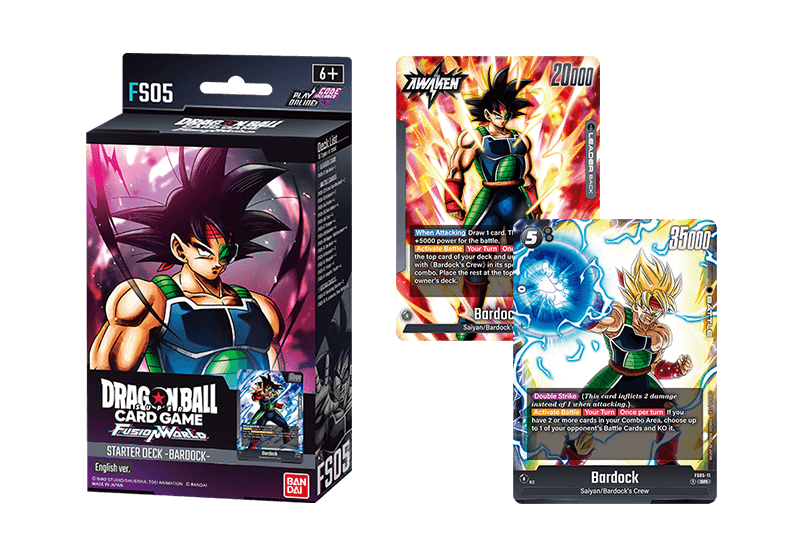 BARDOCK- [FS05] ieza's army za"! 2024 > FS05 gathers Saiyan warriors from across the universe around the leader card "Bardock"! RELEASE - AUGUST 9, 2024